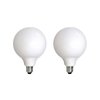 Bulbrite 60-Watt Equivalent Dimmable Milky Filament G40 Medium E26 LED Light Bulb, 3000K, 2PK 862699